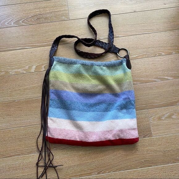 Gap Lambswool Rainbow Crossbody Bag - Picture 2 of 5